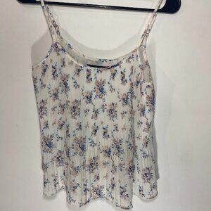 Abercrombie & Fitch Pleated Floral Cami Tank